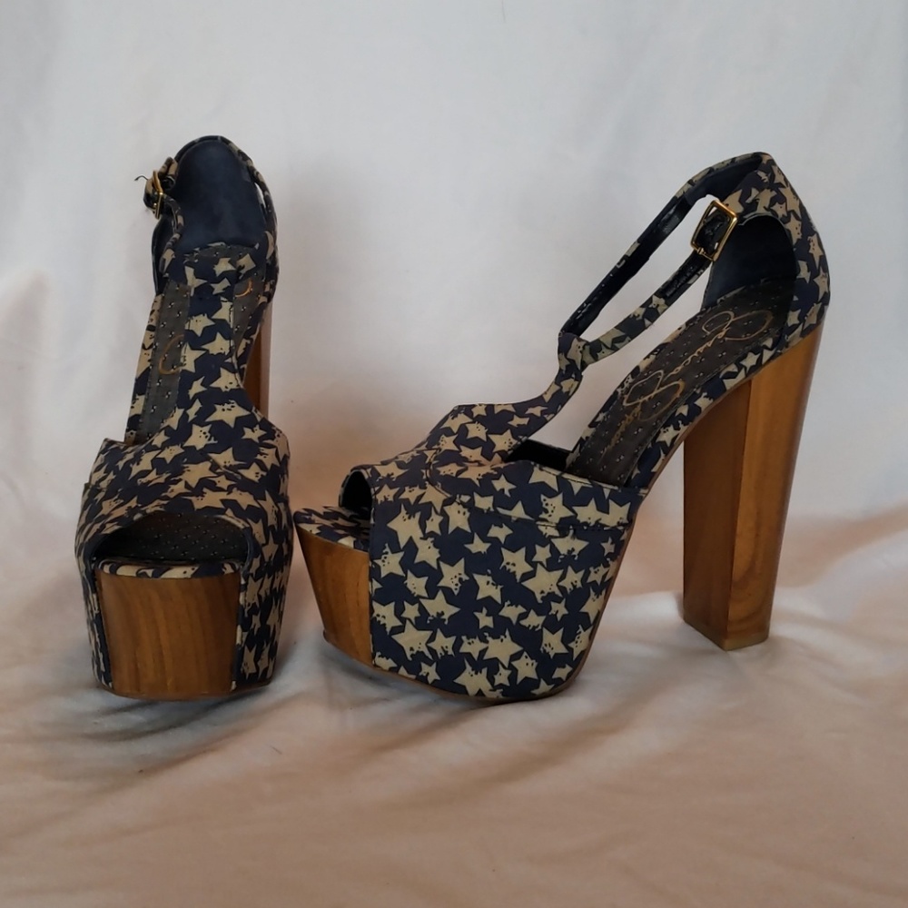 Jessica Simpson chunky heel